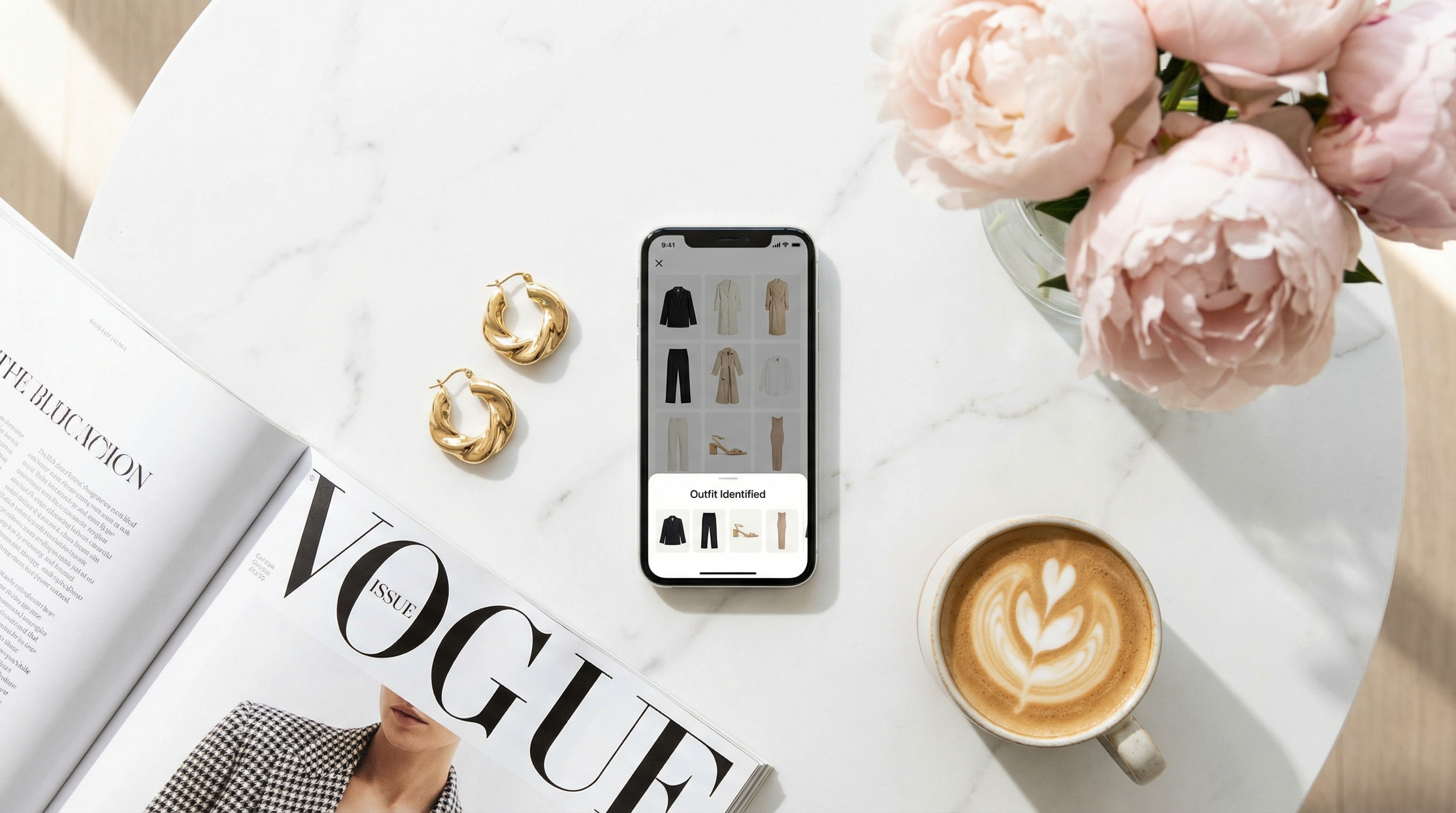 Outfit identifier app showing matched products